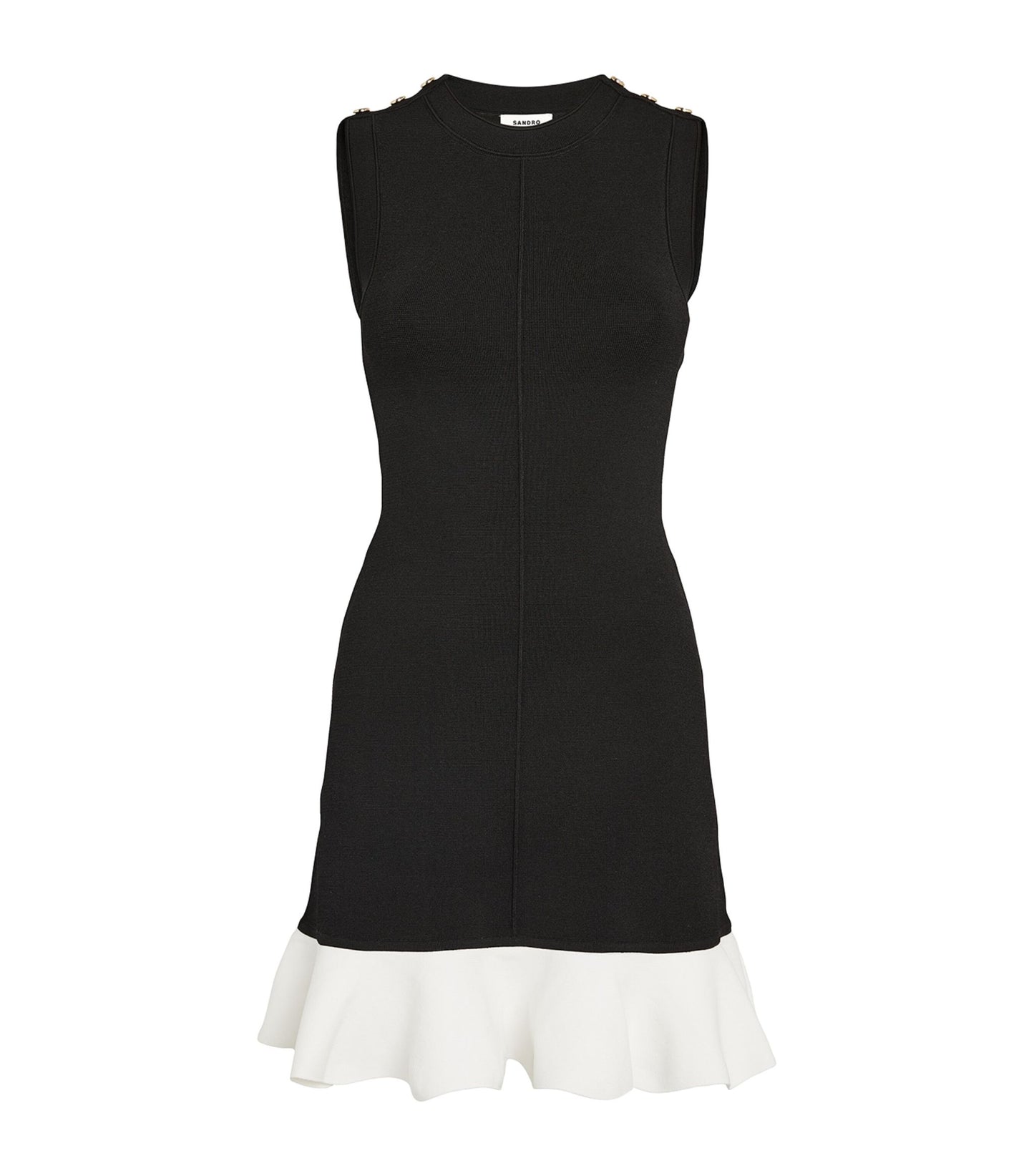 SANDRO - RUFFLE HEM MINI DRESS