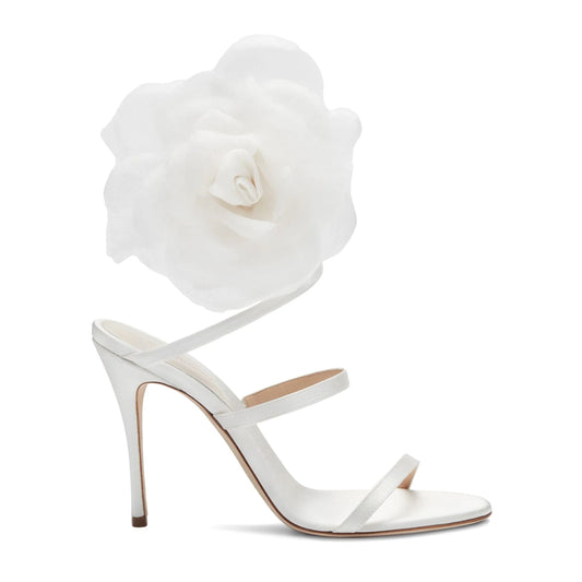 MAGDA BUTRYM - FLORAL-APPLIQUE SATIN