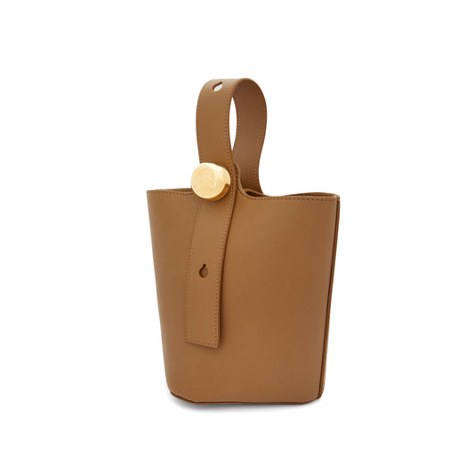 LOEWE - PEBBLE MINI LEATHER BUCKET BAG