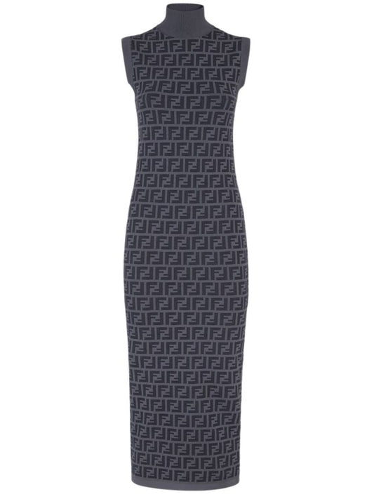 FENDI - FF MOTIF FITTED DRESS